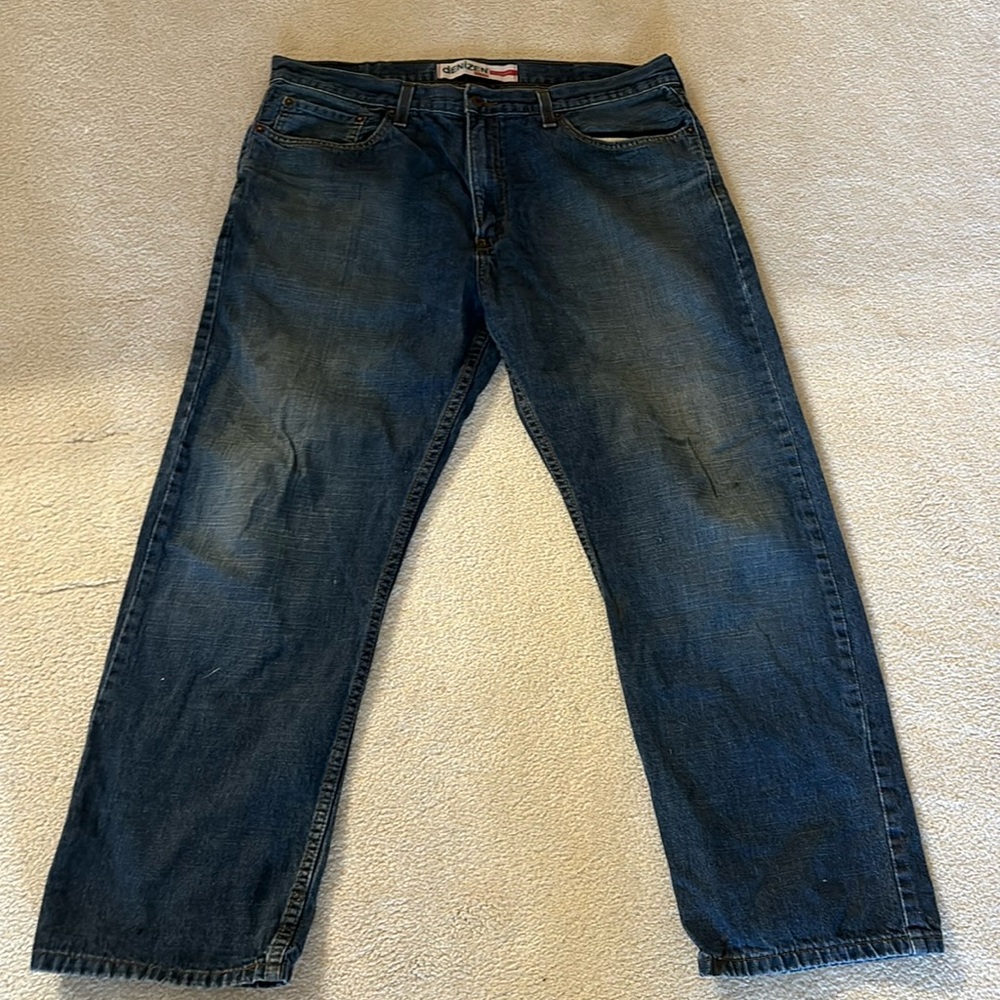 Levi’s Denizen 236 man jeans regular fit blue denim logo zipper button 38x30
